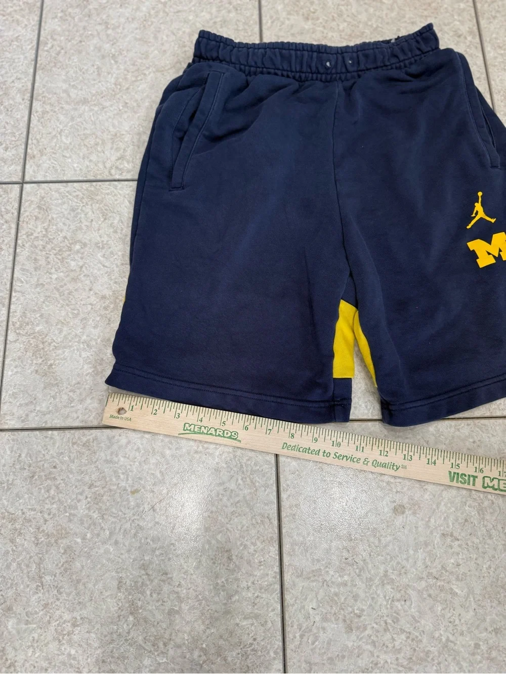 Jordan Dri Fit Michigan Wolverine Shorts